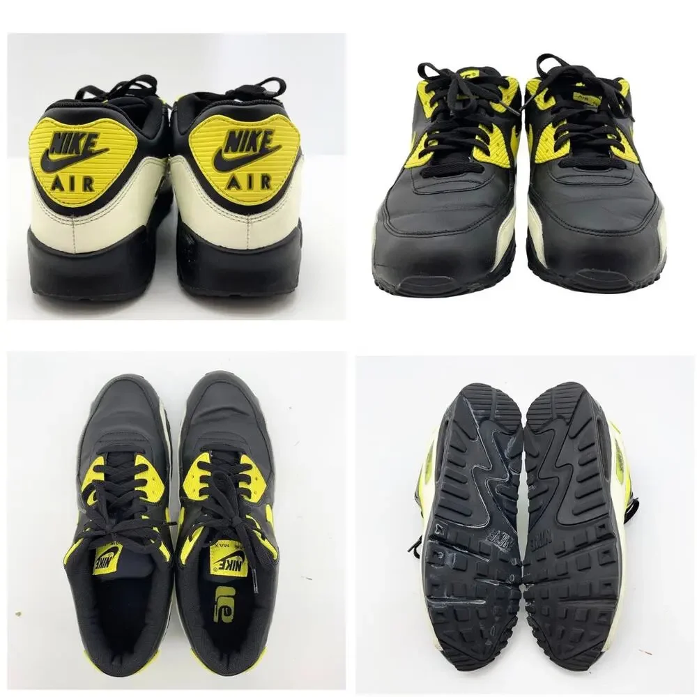 Nike Air Max 90 PRM Black Volt Yellow Glow In The Dark Men's Shoes sz 11.5 RARE
